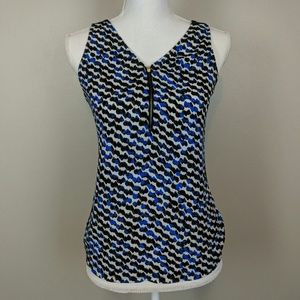 Express blue black pattern tank